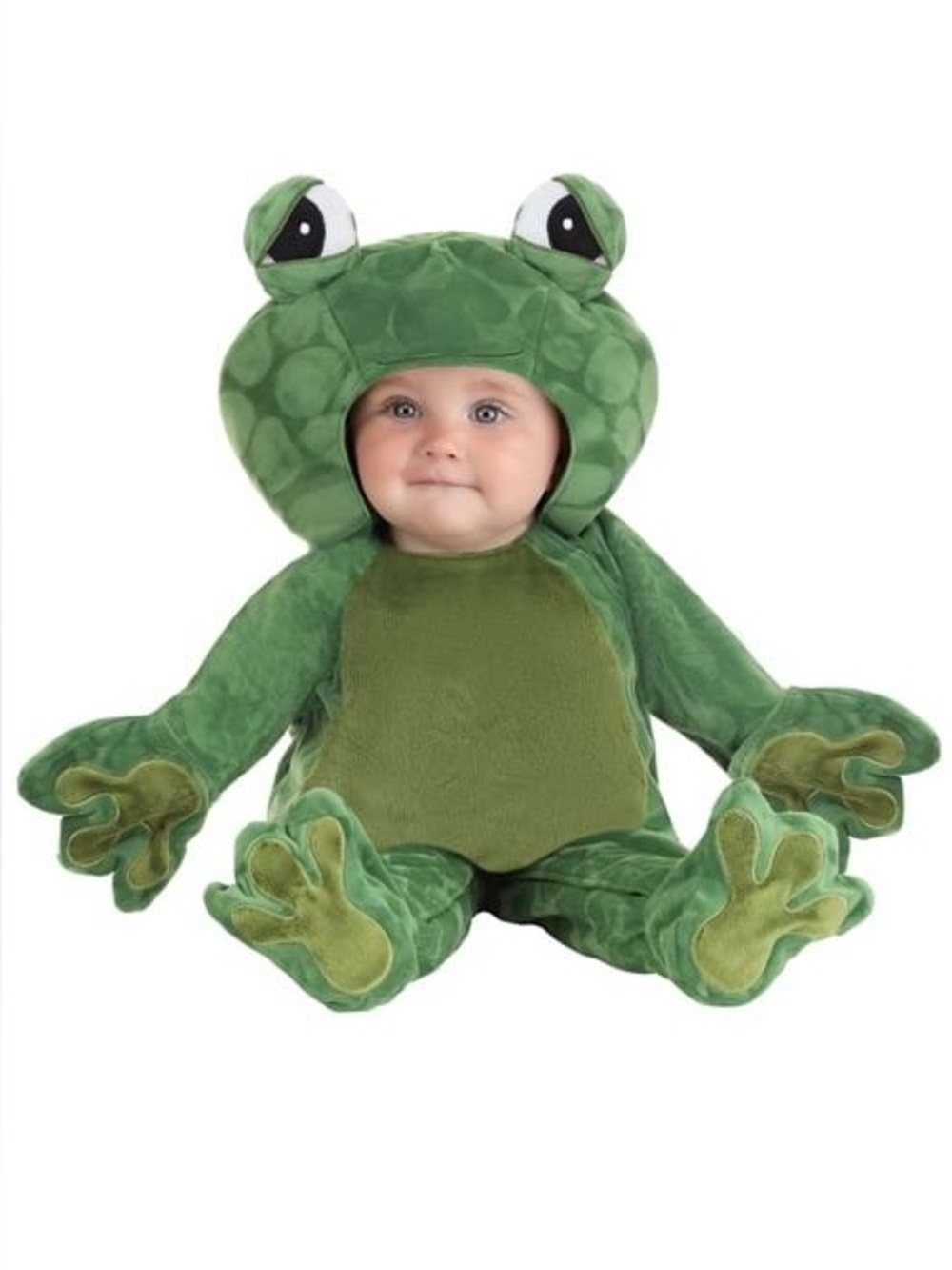 Green Frog Plush Baby Costume 6-9mo Baby Halloween Costume NWOT